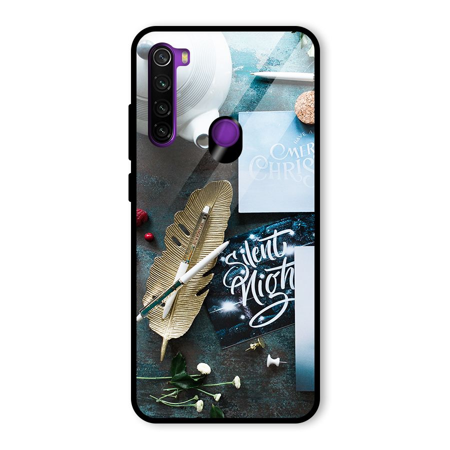 Silent Night Celebrations Glass Back Case for Redmi Note 8