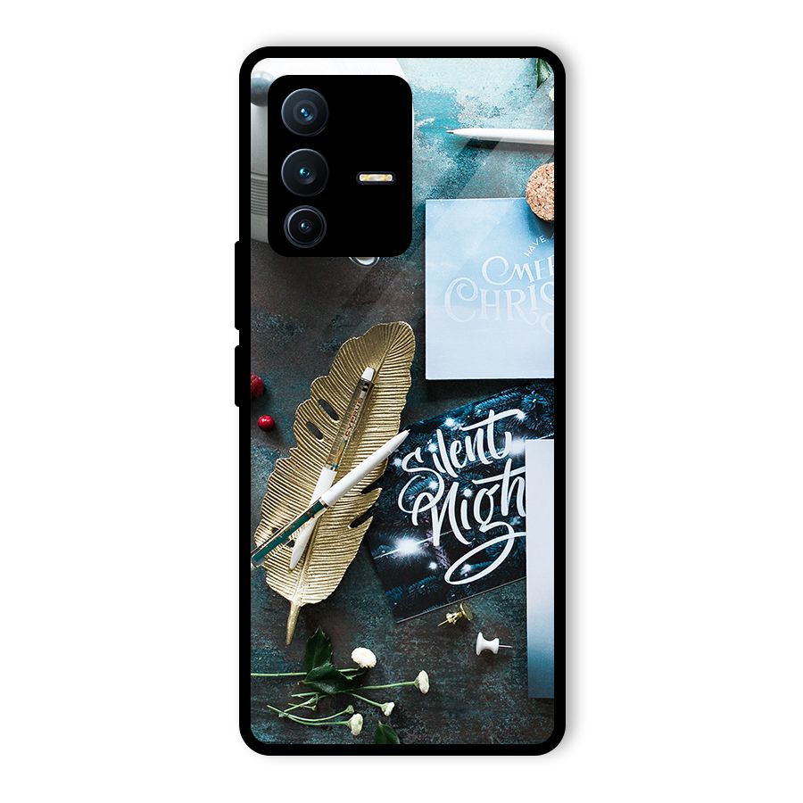 Silent Night Celebrations Glass Back Case for Vivo V23 Pro