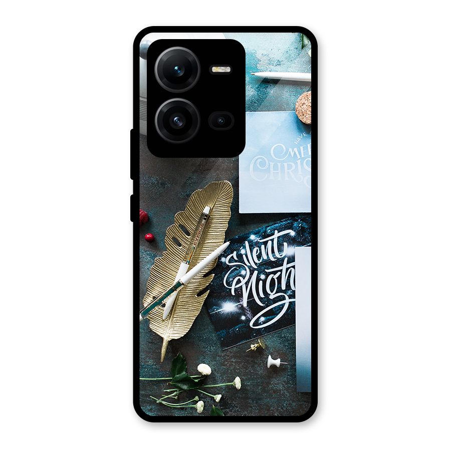 Silent Night Celebrations Glass Back Case for Vivo V25