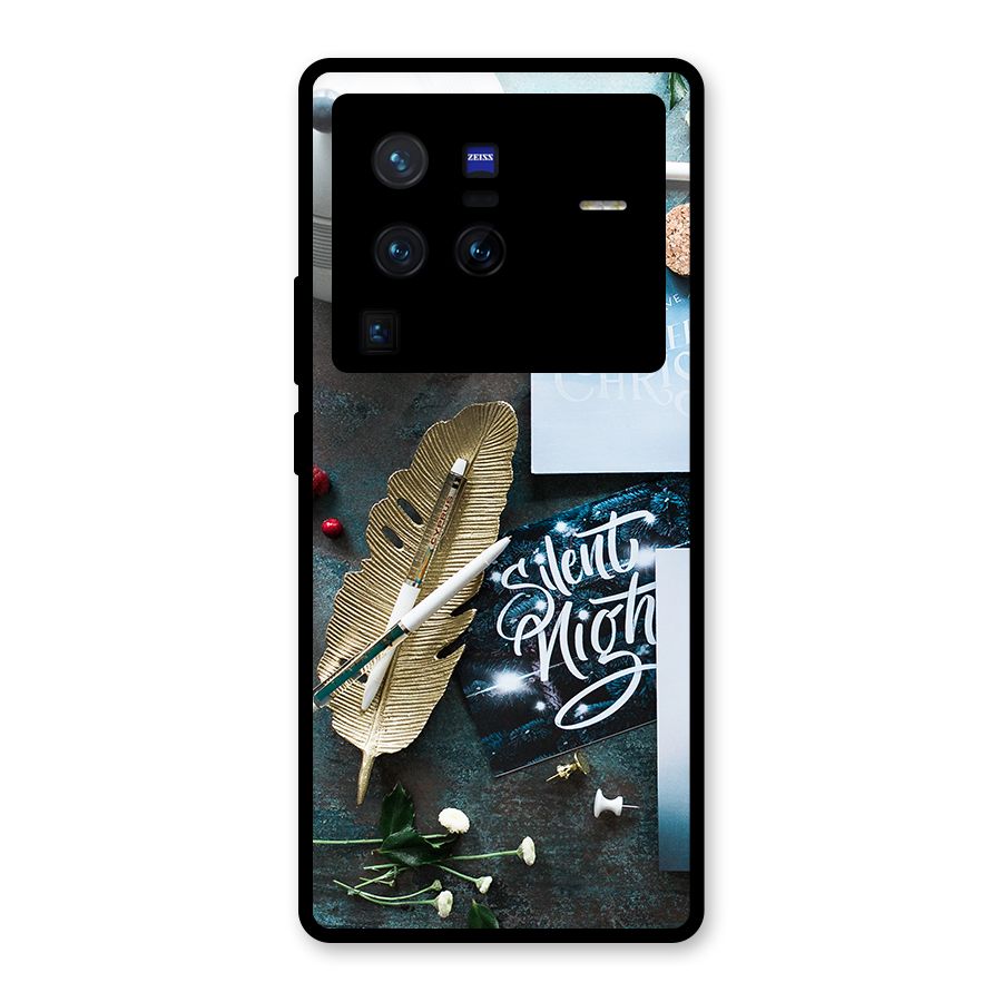 Silent Night Celebrations Glass Back Case for Vivo X80 Pro
