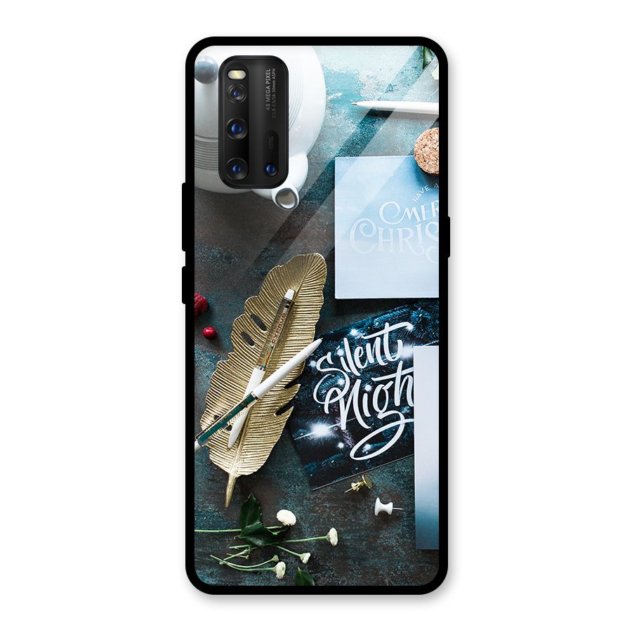 Silent Night Celebrations Glass Back Case for Vivo iQOO 3