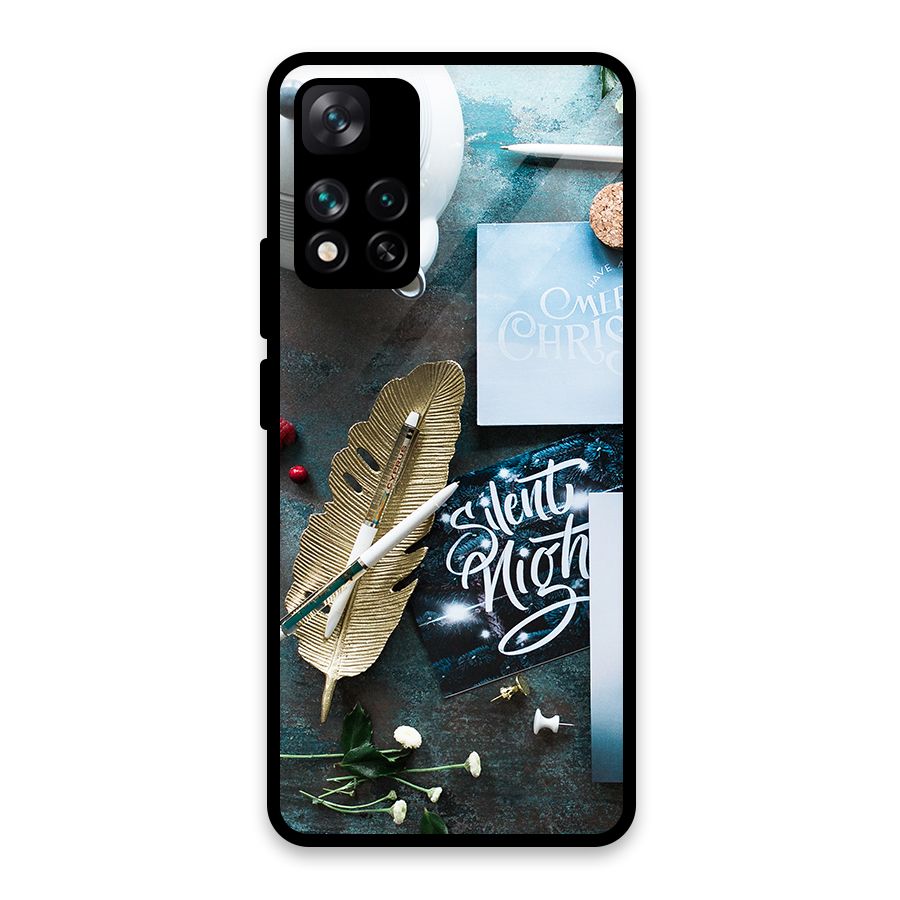 Silent Night Celebrations Glass Back Case for Xiaomi 11i HyperCharge 5G