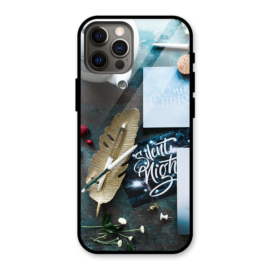 Silent Night Celebrations Glass Back Case for iPhone 12 Pro
