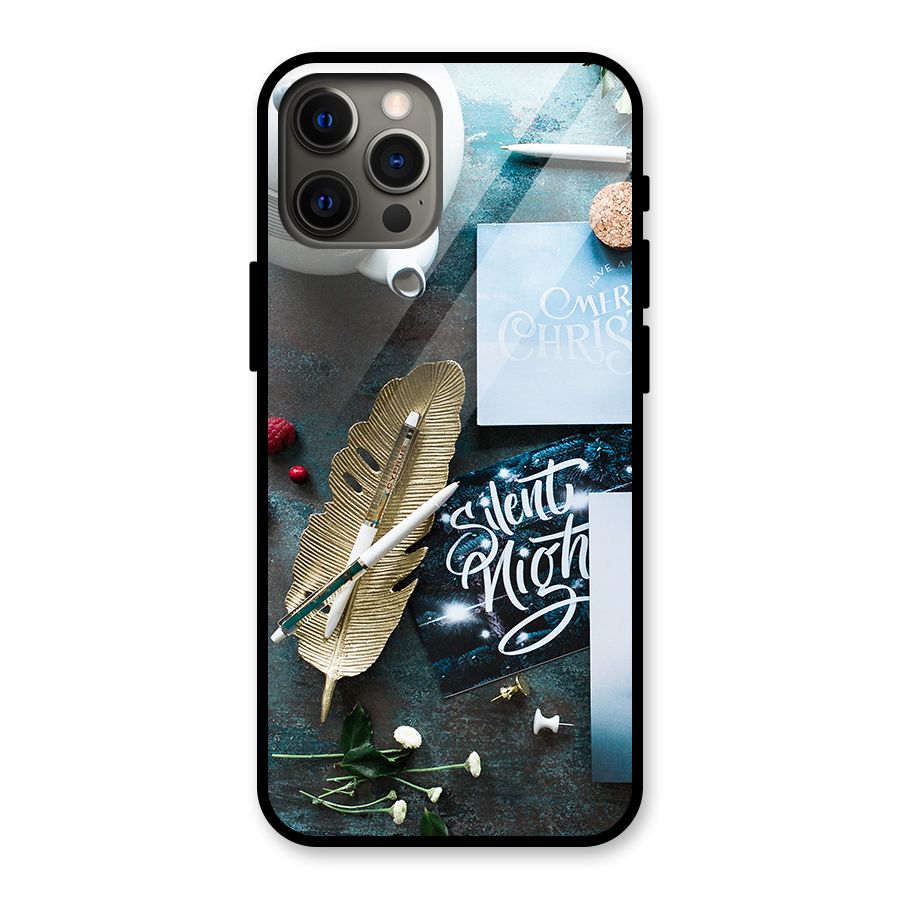 Silent Night Celebrations Glass Back Case for iPhone 12 Pro Max
