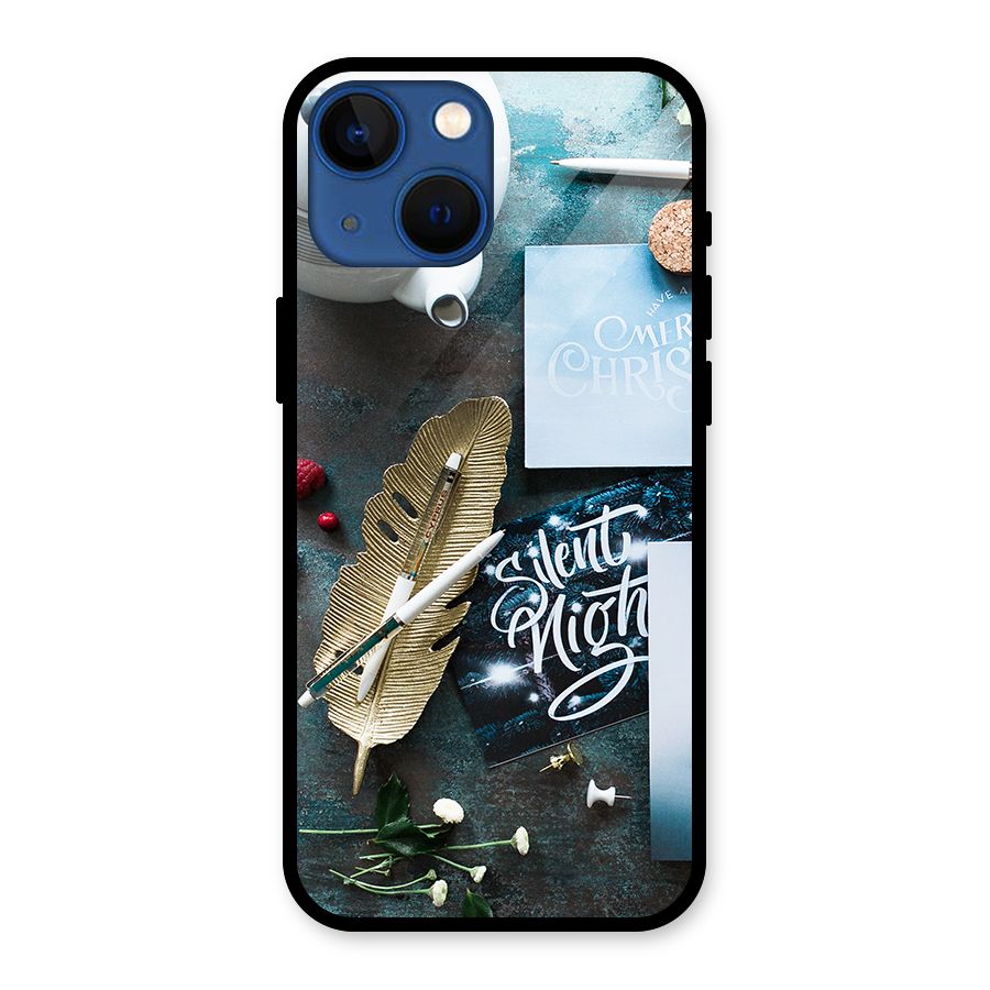 Silent Night Celebrations Glass Back Case for iPhone 13 Mini