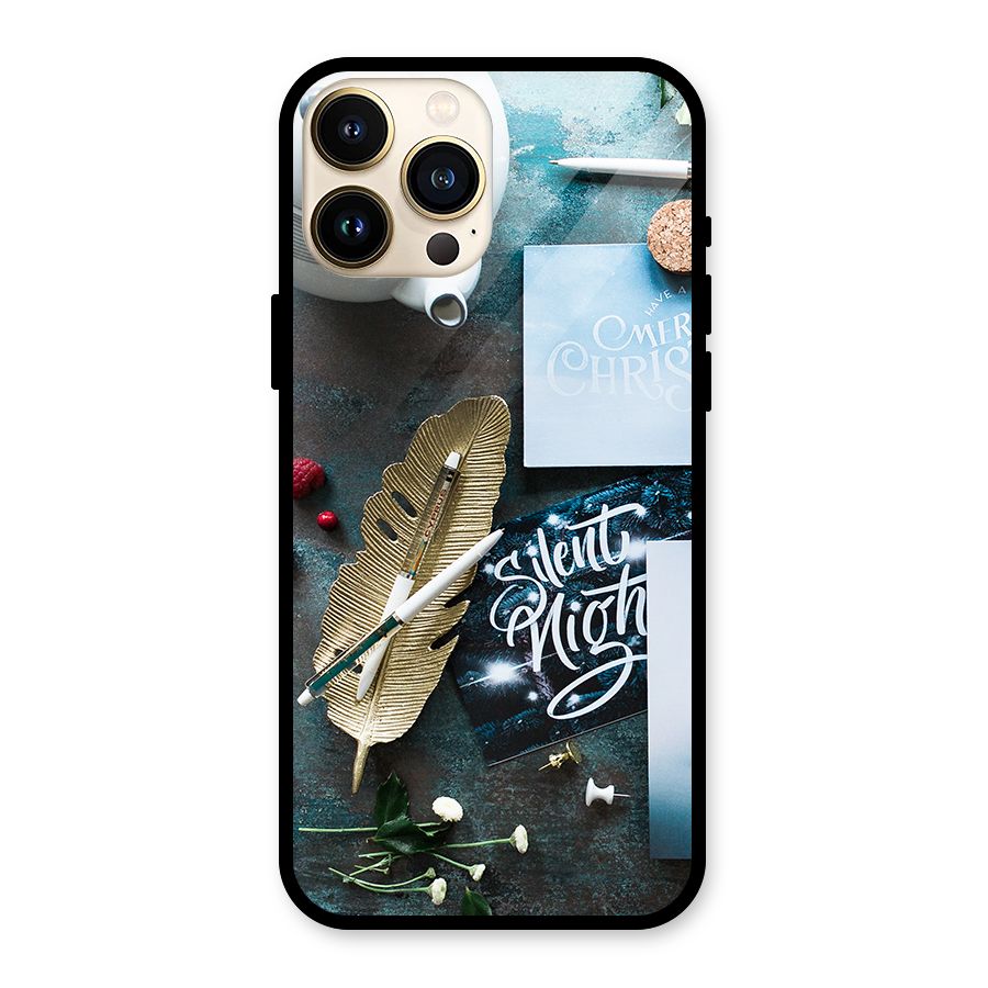 Silent Night Celebrations Glass Back Case for iPhone 13 Pro Max