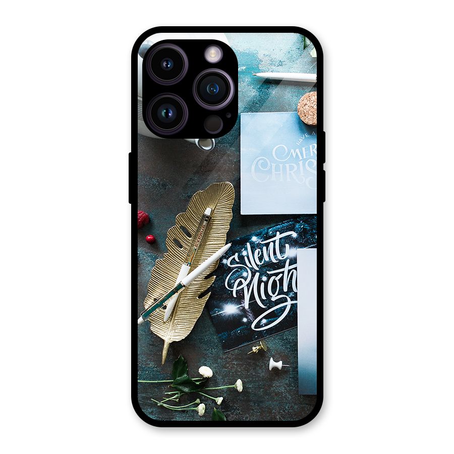 Silent Night Celebrations Glass Back Case for iPhone 14 Pro Max