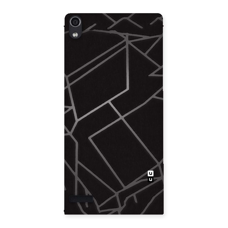 Silver Angle Design Back Case for Ascend P6