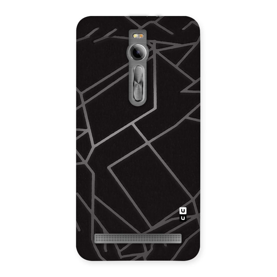 Silver Angle Design Back Case for Asus Zenfone 2
