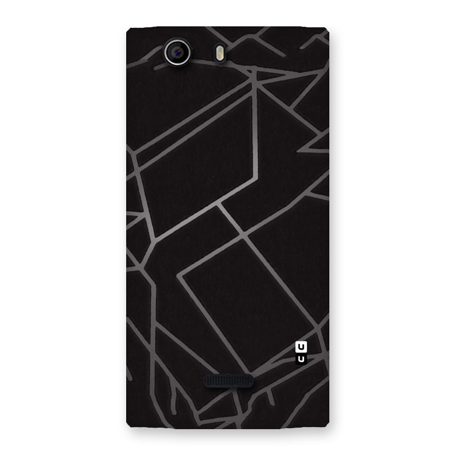 Silver Angle Design Back Case for Canvas Nitro 2 E311