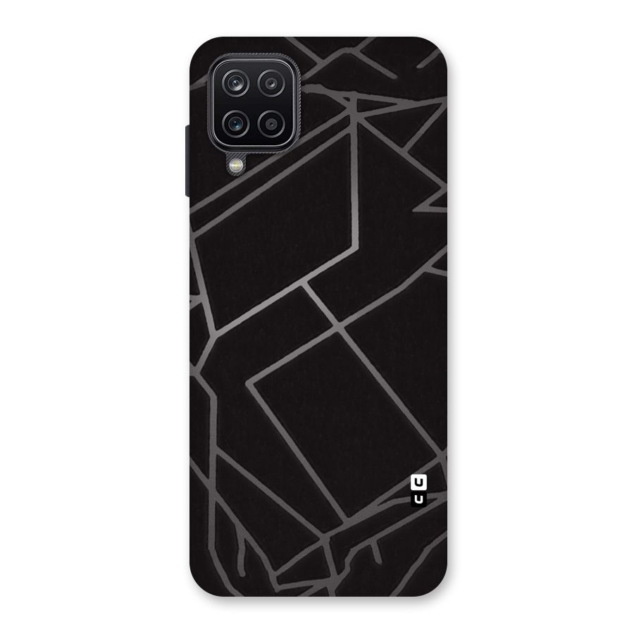 Silver Angle Design Back Case for Galaxy A12