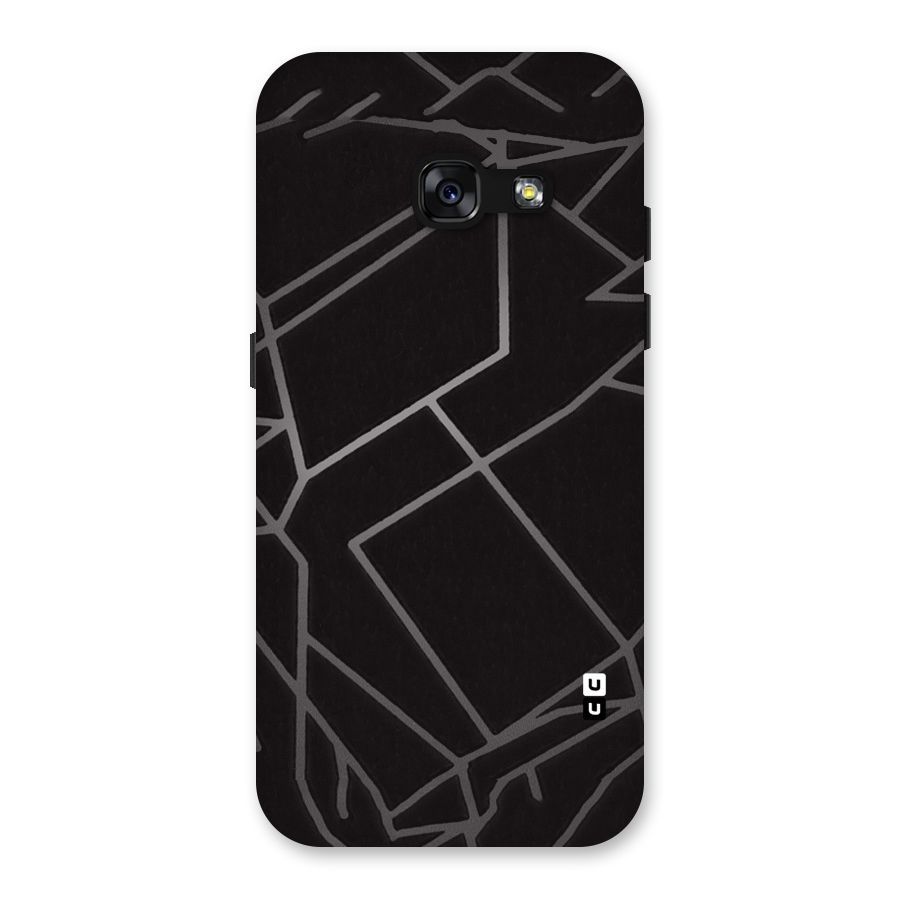 Silver Angle Design Back Case for Galaxy A3 (2017)