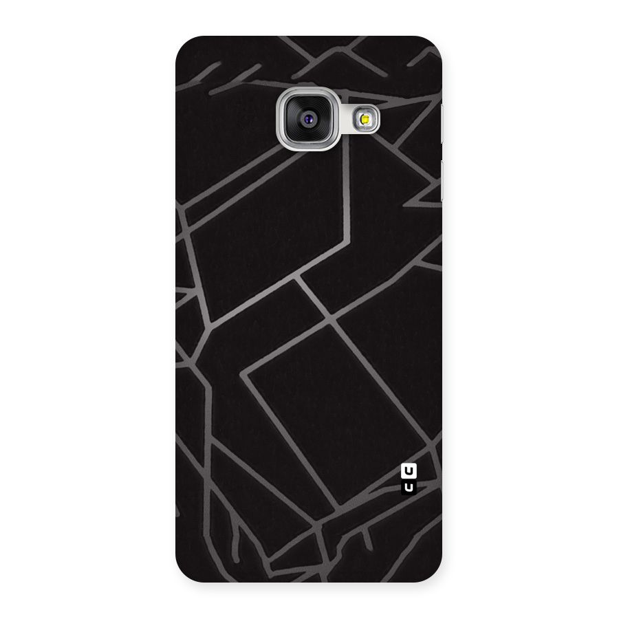 Silver Angle Design Back Case for Galaxy A3 2016
