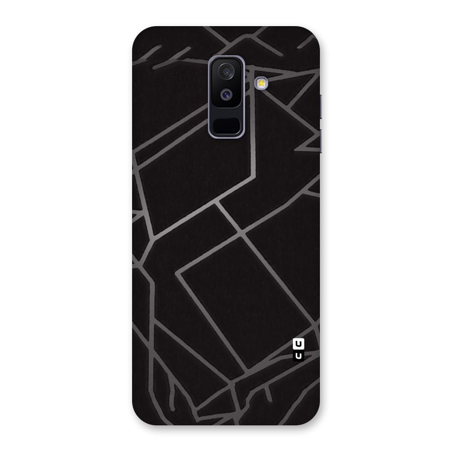 Silver Angle Design Back Case for Galaxy A6 Plus