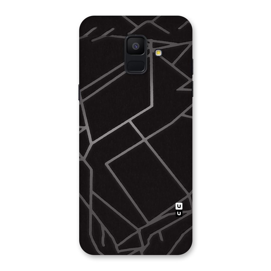 Silver Angle Design Back Case for Galaxy A6 (2018)