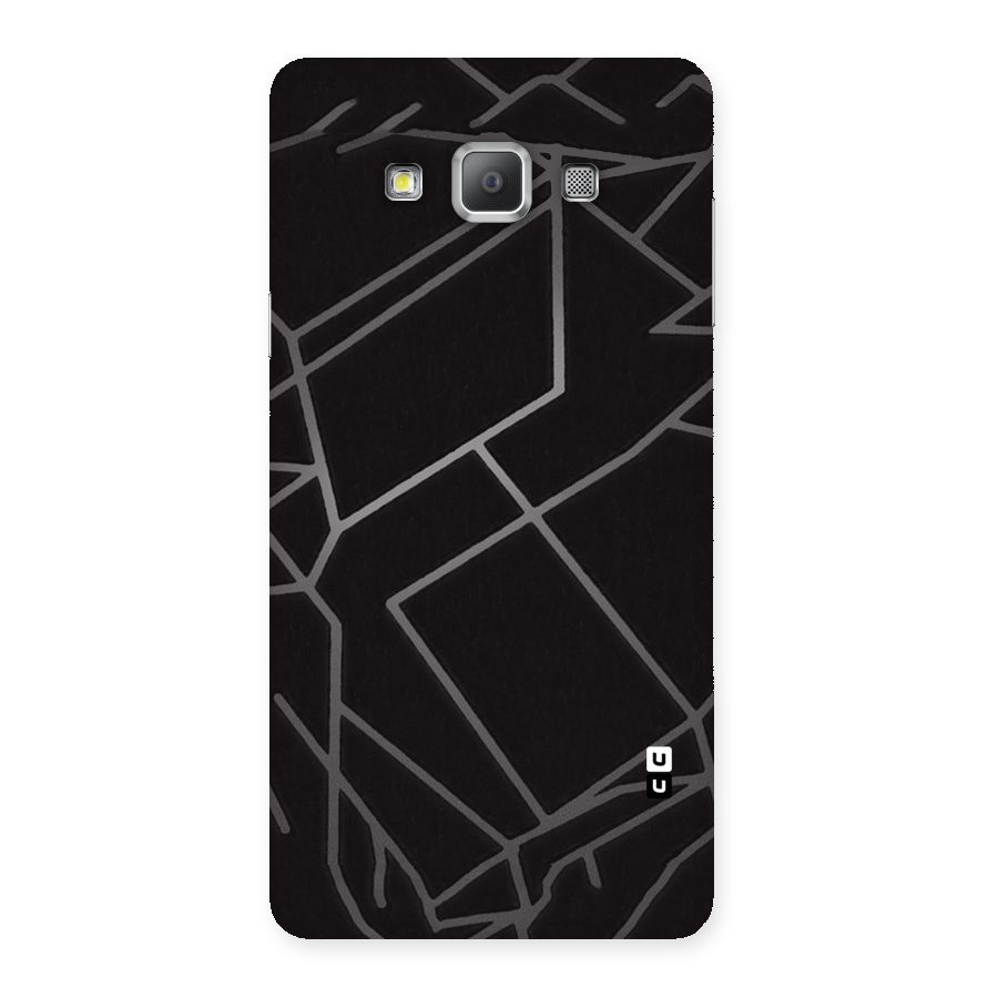Silver Angle Design Back Case for Galaxy A7
