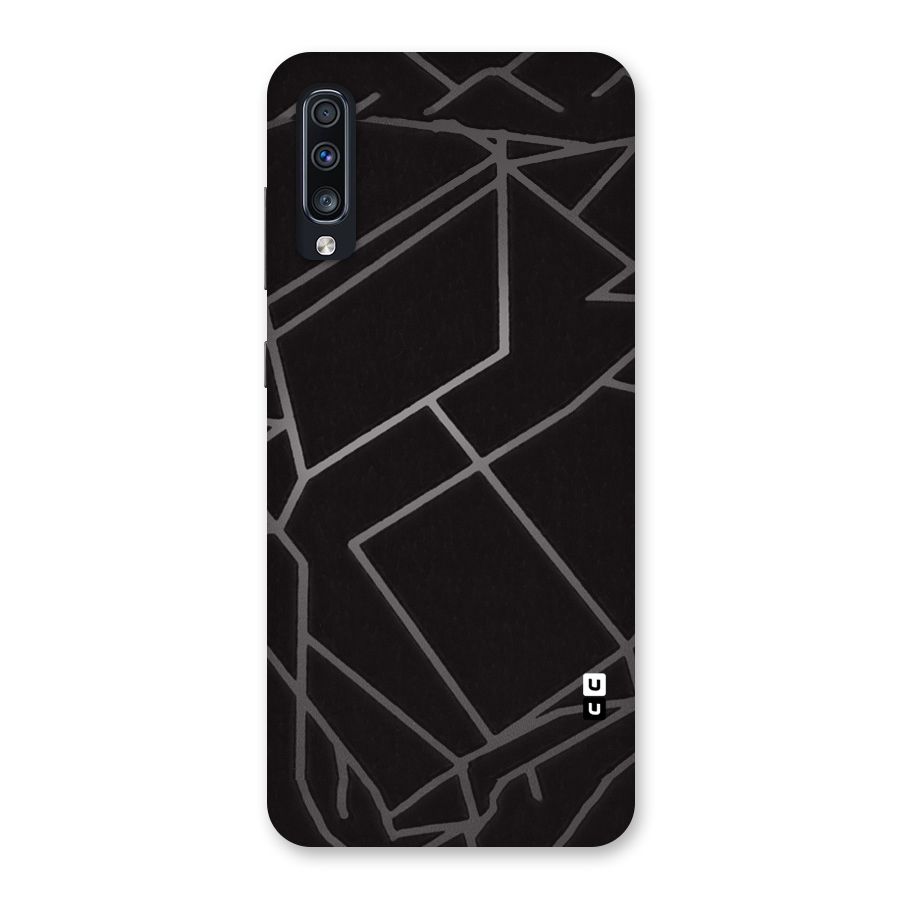 Silver Angle Design Back Case for Galaxy A70
