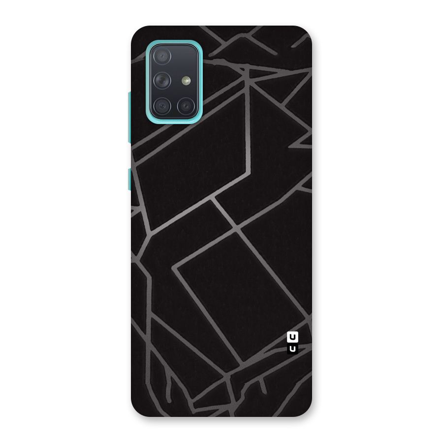 Silver Angle Design Back Case for Galaxy A71