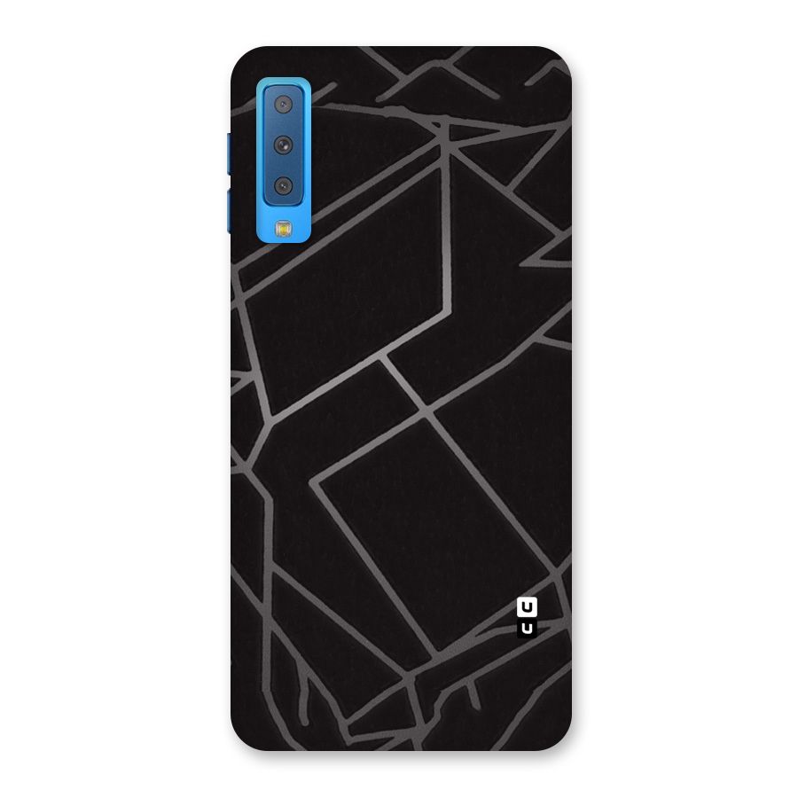 Silver Angle Design Back Case for Galaxy A7 (2018)