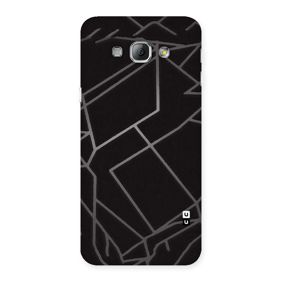Silver Angle Design Back Case for Galaxy A8
