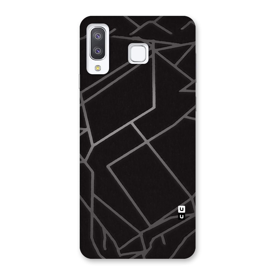 Silver Angle Design Back Case for Galaxy A8 Star