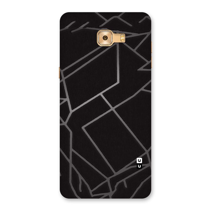 Silver Angle Design Back Case for Galaxy C9 Pro