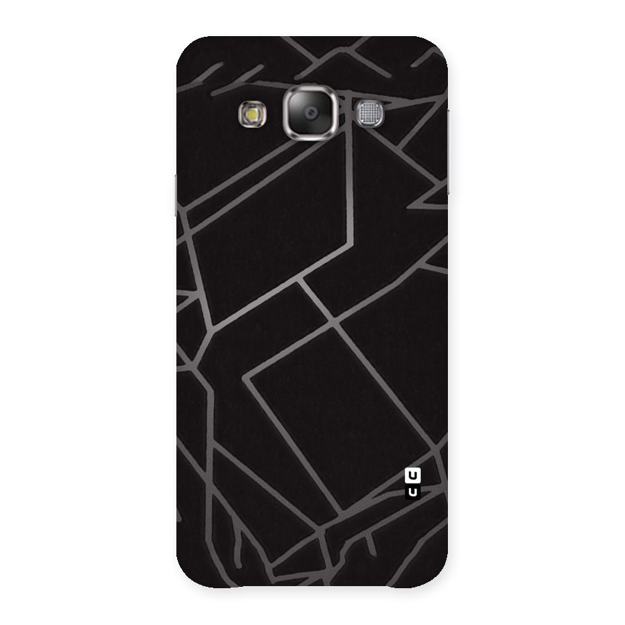 Silver Angle Design Back Case for Galaxy E7