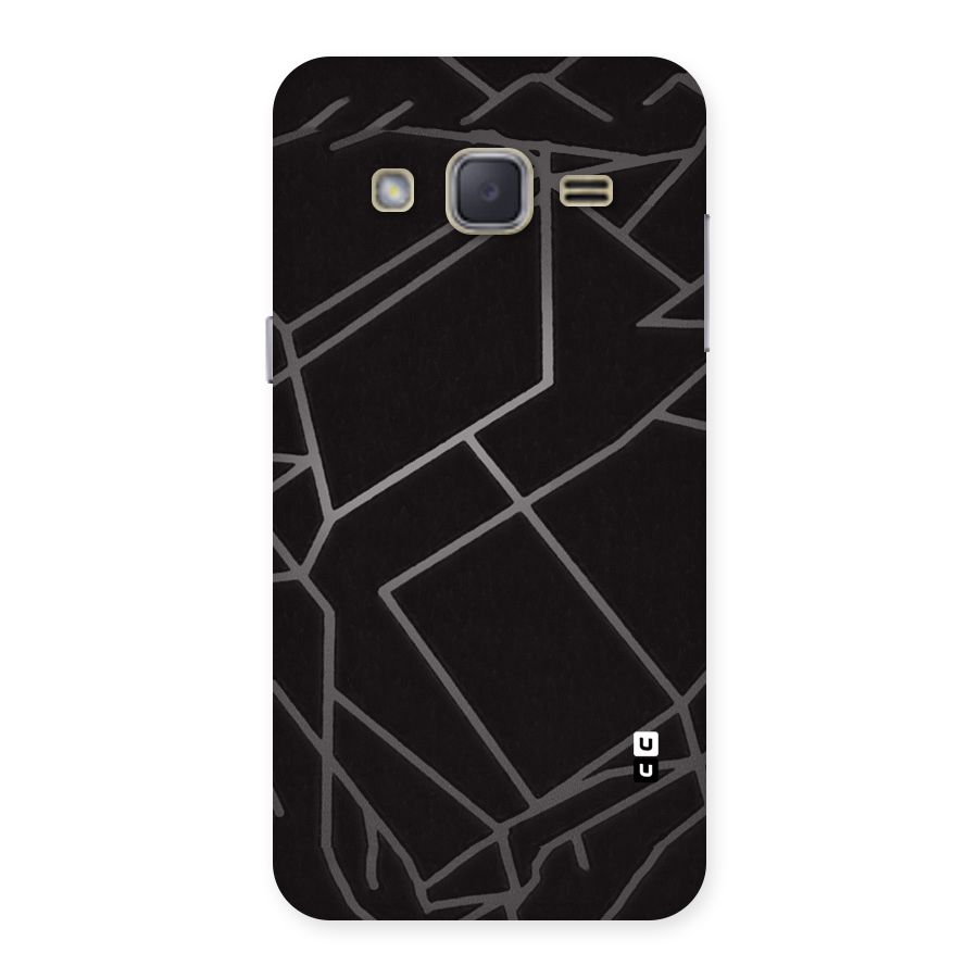 Silver Angle Design Back Case for Galaxy J2