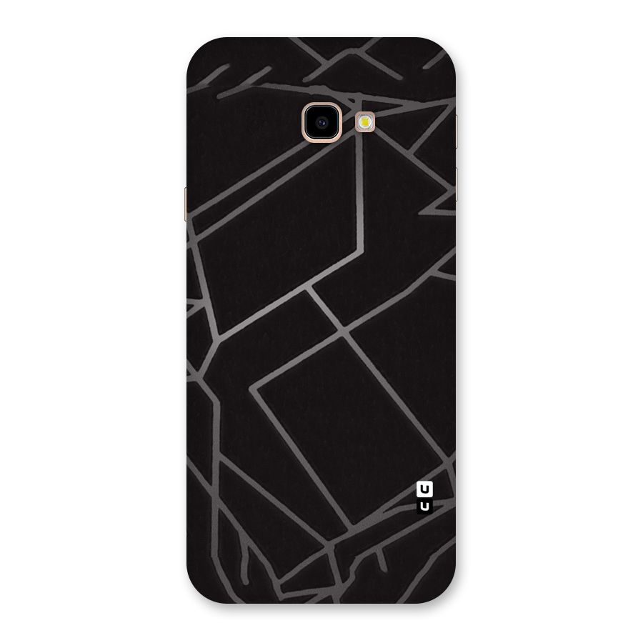 Silver Angle Design Back Case for Galaxy J4 Plus