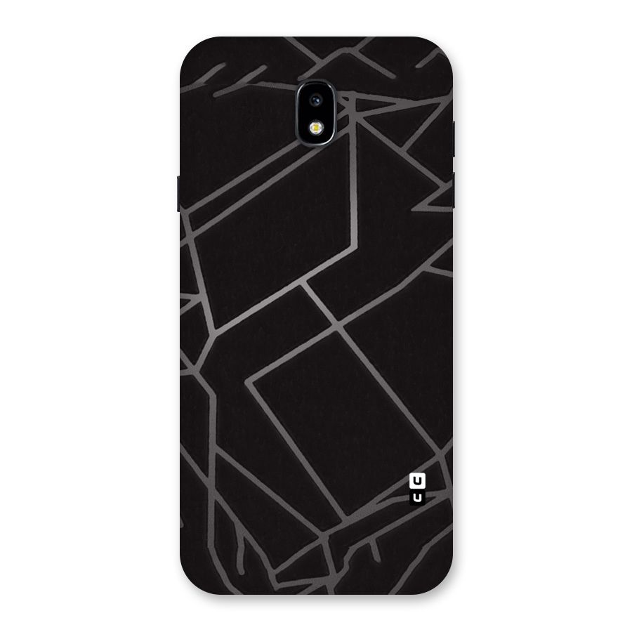 Silver Angle Design Back Case for Galaxy J7 Pro