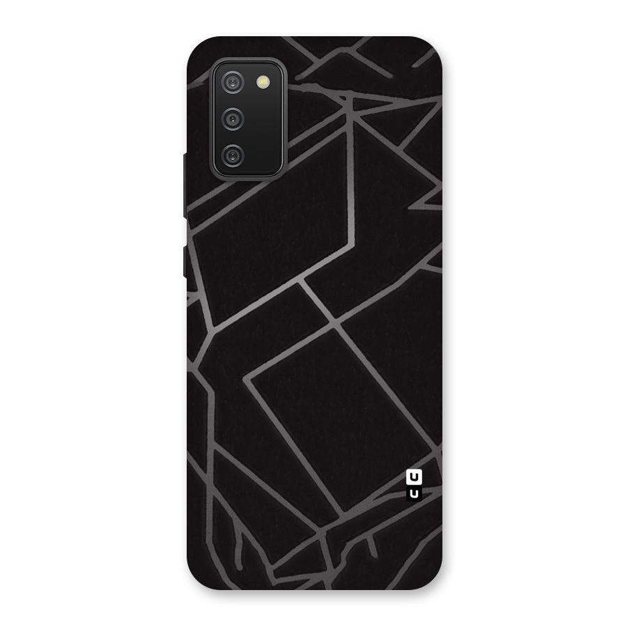 Silver Angle Design Back Case for Galaxy M02s