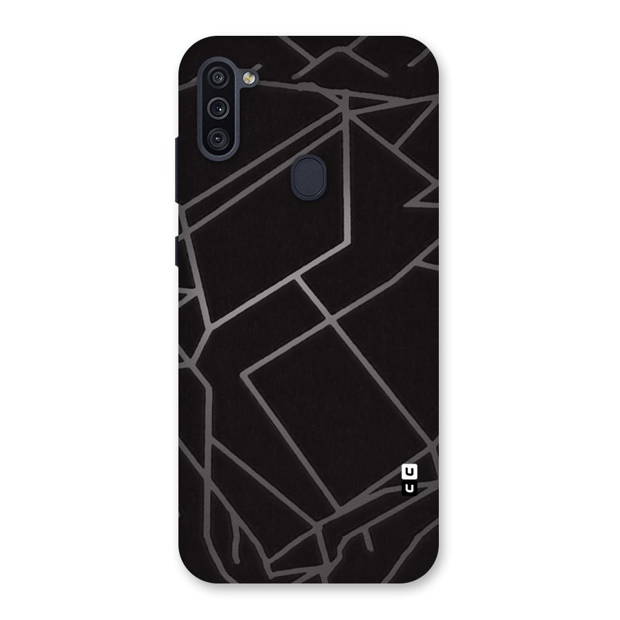Silver Angle Design Back Case for Galaxy M11