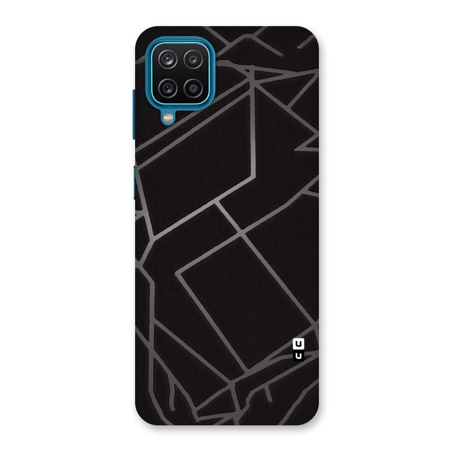 Silver Angle Design Back Case for Galaxy M12
