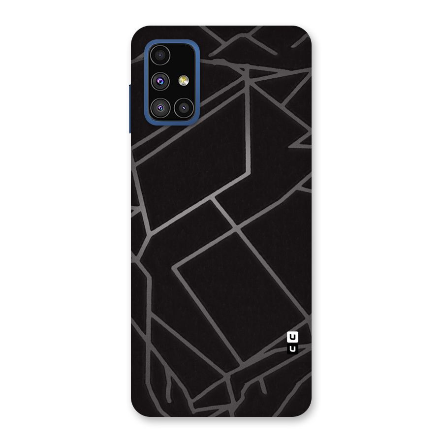 Silver Angle Design Back Case for Galaxy M51