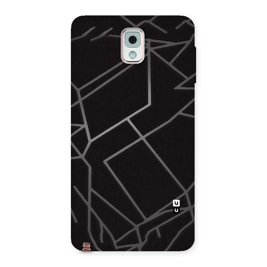 Silver Angle Design Back Case for Galaxy Note 3