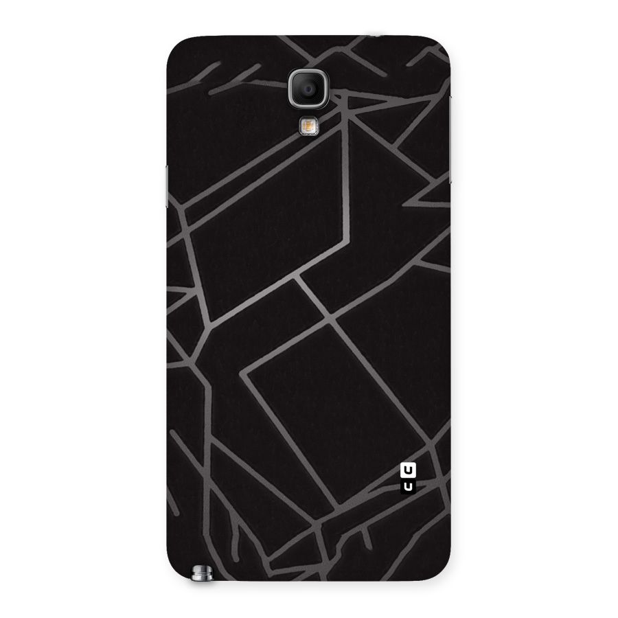 Silver Angle Design Back Case for Galaxy Note 3 Neo