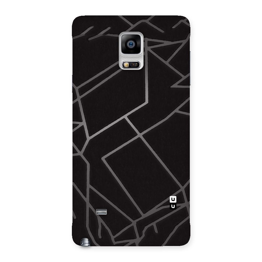 Silver Angle Design Back Case for Galaxy Note 4