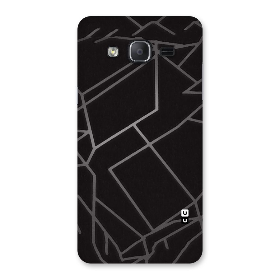 Silver Angle Design Back Case for Galaxy On7 2015