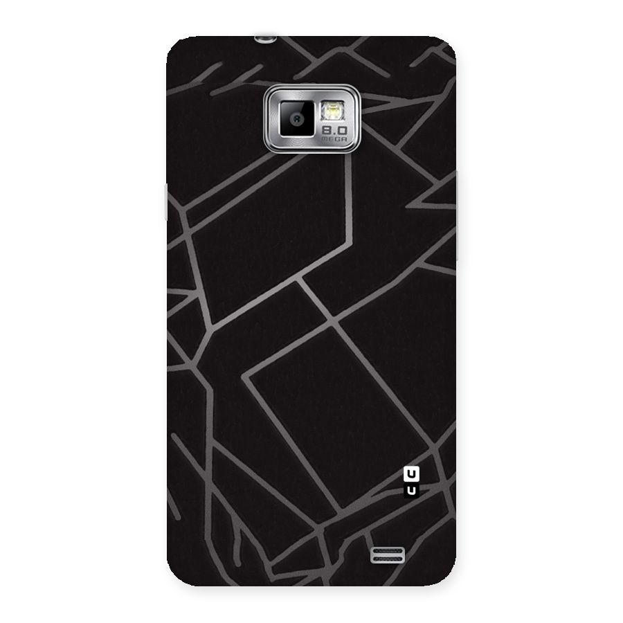 Silver Angle Design Back Case for Galaxy S2
