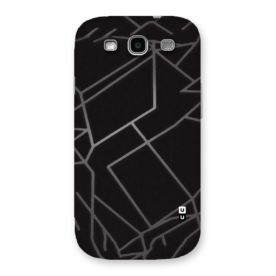 Silver Angle Design Back Case for Galaxy S3
