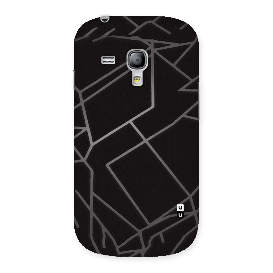 Silver Angle Design Back Case for Galaxy S3 Mini