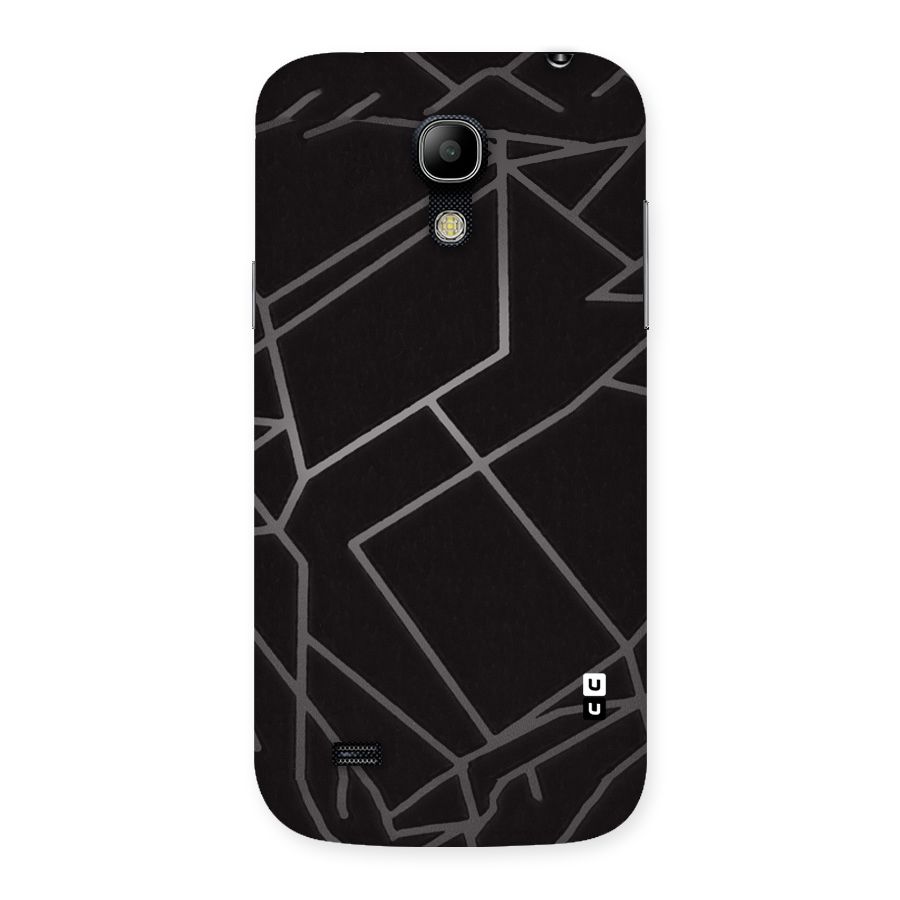 Silver Angle Design Back Case for Galaxy S4 Mini