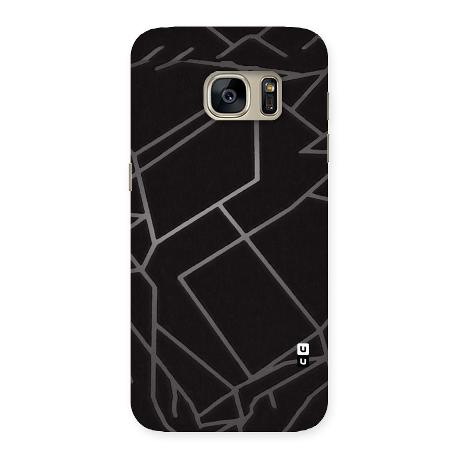 Silver Angle Design Back Case for Galaxy S7