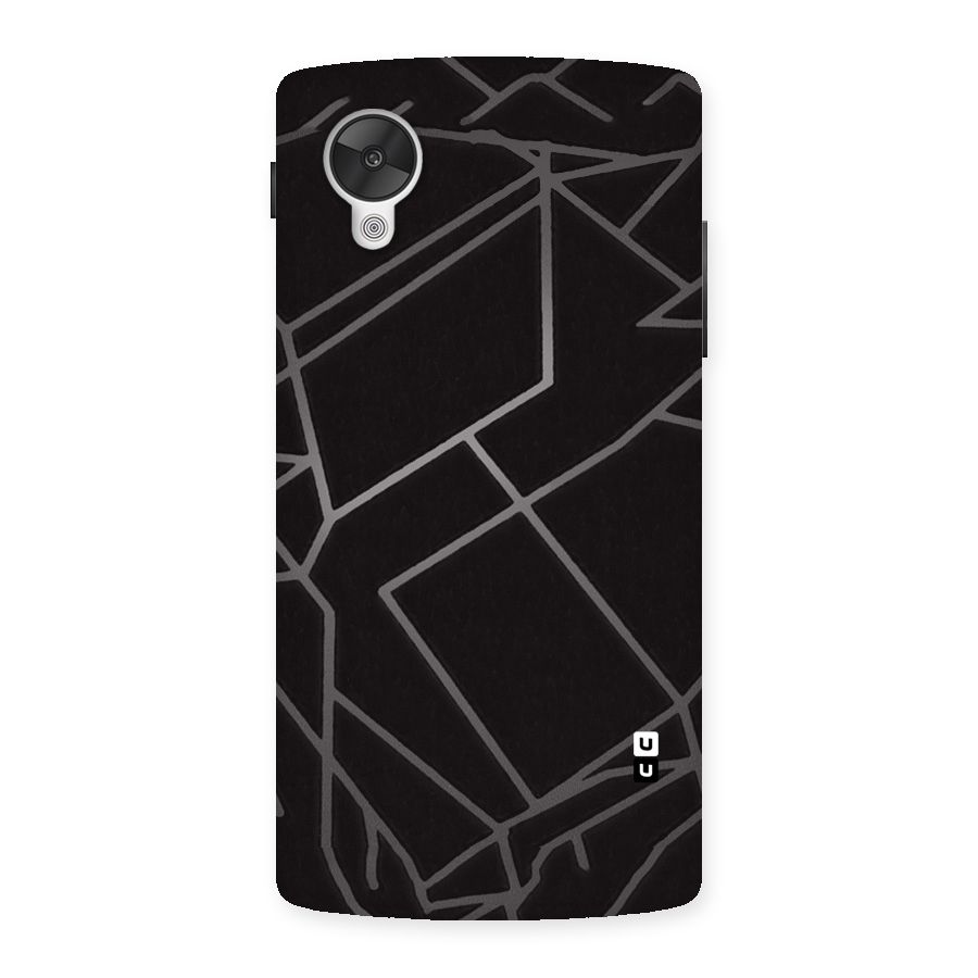Silver Angle Design Back Case for Google Nexsus 5
