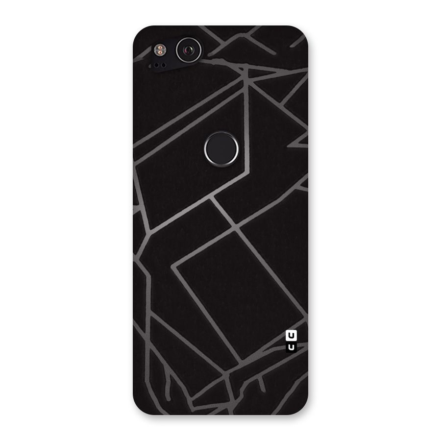 Silver Angle Design Back Case for Google Pixel 2