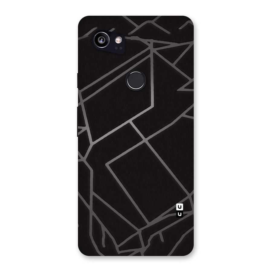 Silver Angle Design Back Case for Google Pixel 2 XL
