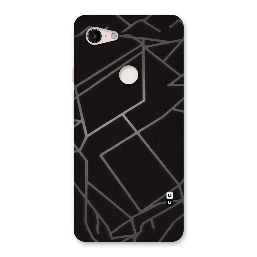 Silver Angle Design Back Case for Google Pixel 3 XL