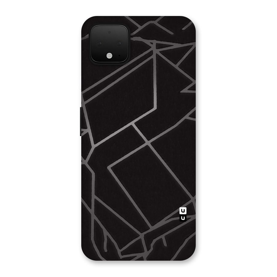 Silver Angle Design Back Case for Google Pixel 4 XL