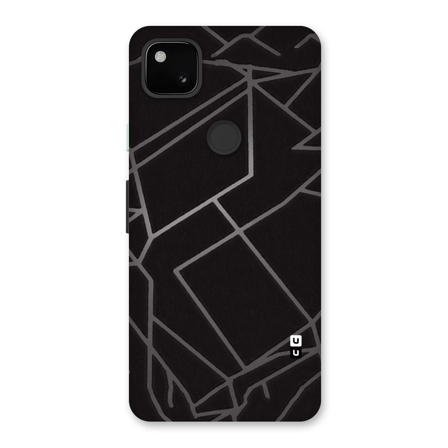 Silver Angle Design Back Case for Google Pixel 4a