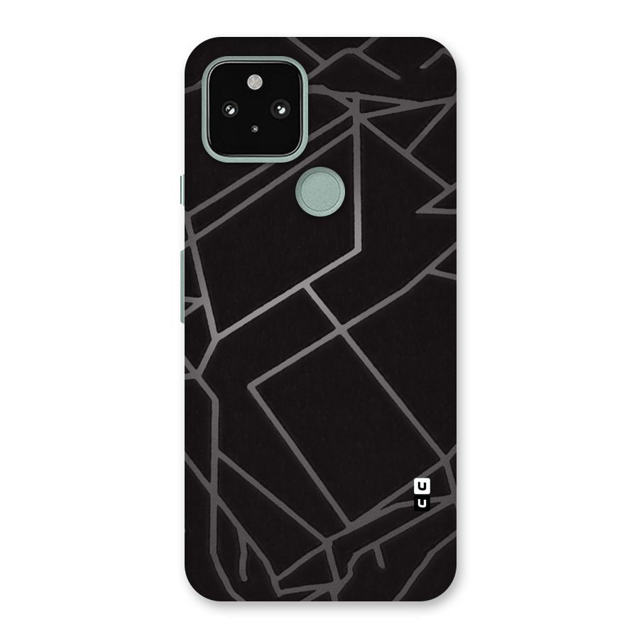 Silver Angle Design Back Case for Google Pixel 5